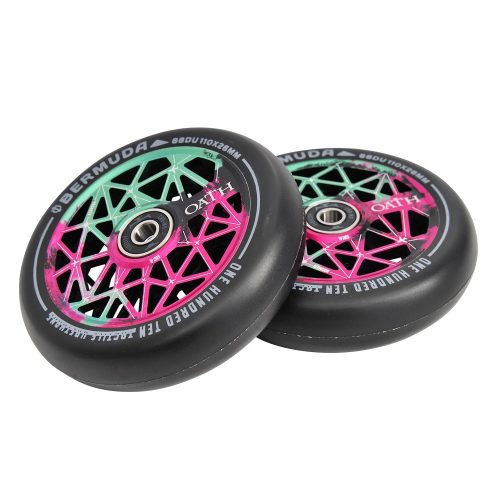 Oath Bermuda 110mm Wheels - Green/Pink/Black 110mm