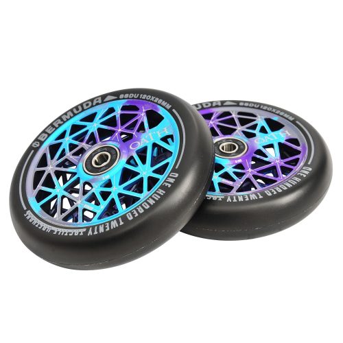 Oath Bermuda 120mm Wheels - Blue/Purple/Titanium 120mm