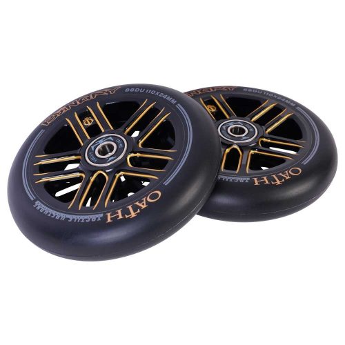 Oath Binary 110mm x 24mm Wheels - Black/Orange 110mm