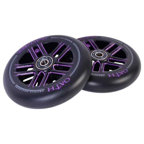 Oath Binary 110mm x 24mm Wheels - Black/Purple 110mm