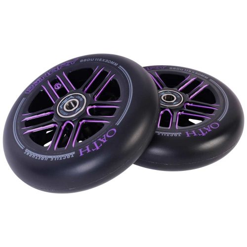 Oath Binary 115mm x 30mm Wheels - Black/Purple 115mm