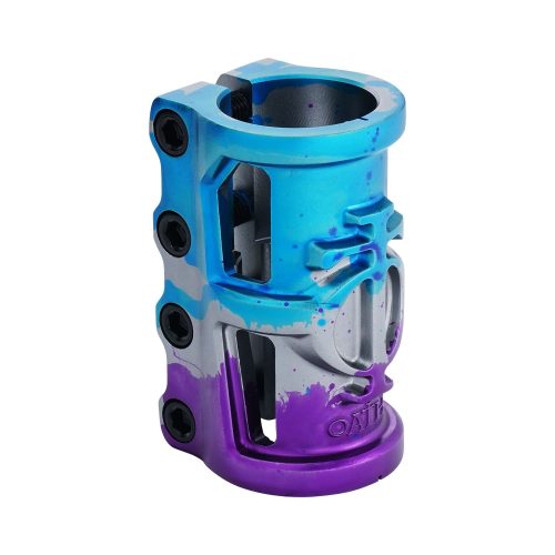 Oath Cage V2 Alloy 4 Bolt SCS Clamp - Blue/Purple/Titanium
