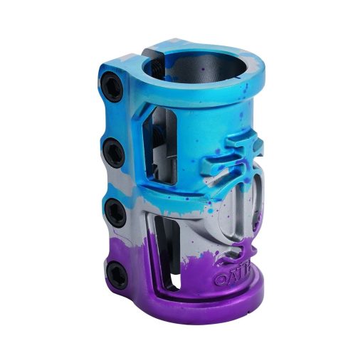 Oath Cage V2 Alloy 4 Bolt SCS Clamp - Blue/Purple/Titanium