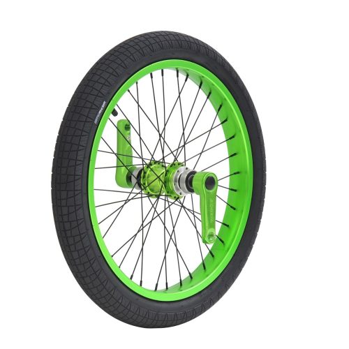 Triad Dynasty Front Wheel Set- Anodised Green