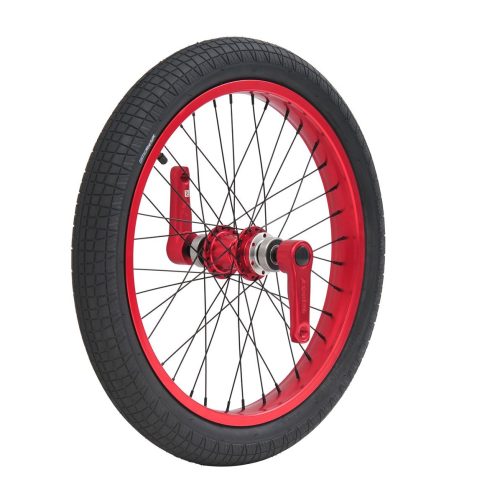 Triad Dynasty Front Wheel Set- Anodised Red