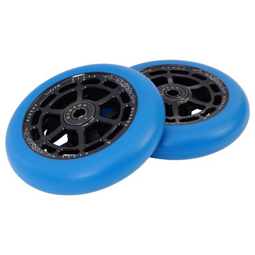 urbanArtt Civic 115 x 30mm Wheels - Black/Arctic Blue 115 x 30